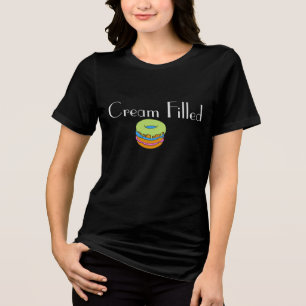Cream Filled Suggestive Meaning funny Doughnut Hum Tri-Blend Shirt