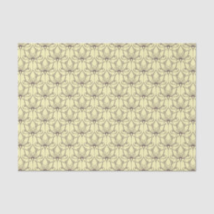 Cream Floral Pattern Tissue Paper