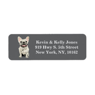 Cream French Bulldog, Blue