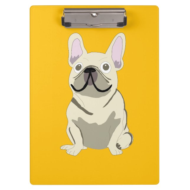 Cream French Bulldog, Clipboard (Front)