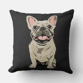 Cream French Bulldog Cushion