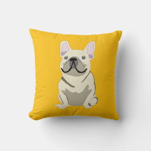 Cream French Bulldog Cushion