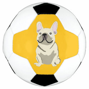 Cream French Bulldog Football