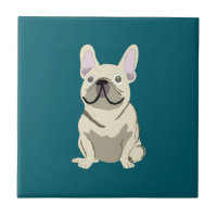 Cream French Bulldog, I Love my Dog