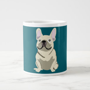 Cream French Bulldog Large Coffee Mug
