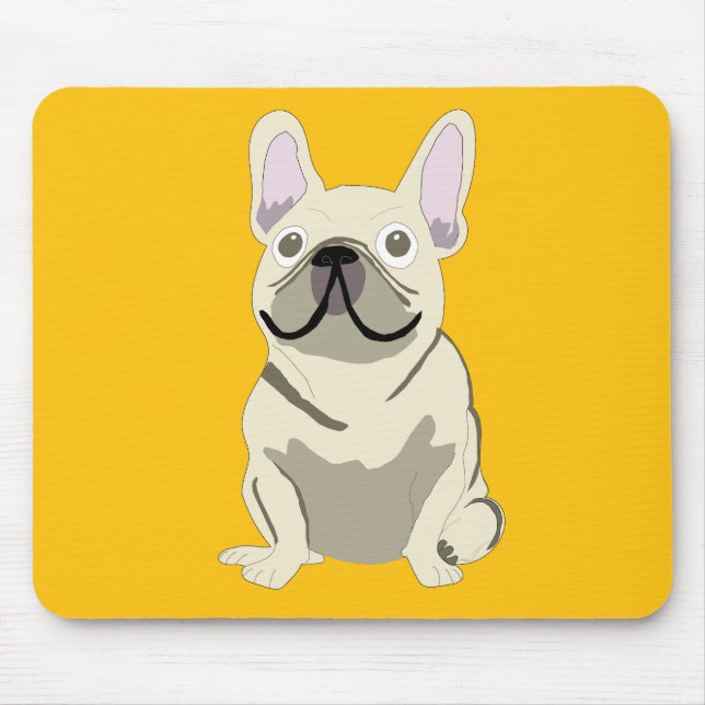 Cream French Bulldog, Mouse Mat (Front)