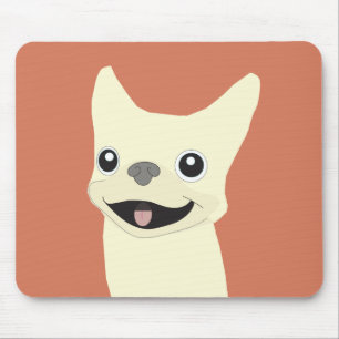 Cream French Bulldog, Terracotta Mouse Mat