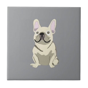 Cream French Bulldog, Tile