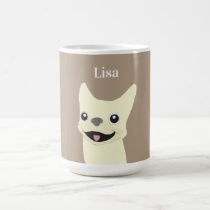 Cream French Bulldog, Warm Taupe Coffee Mug