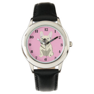 Cream French Bulldog Watch