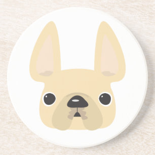 Cream Frenchie Coaster
