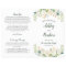 Cream Gold Floral Greenery Wedding Programs