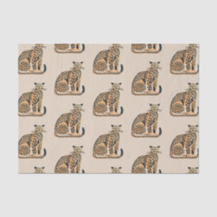 Cream Gold Leopard Animal Birthday Tissue Paper