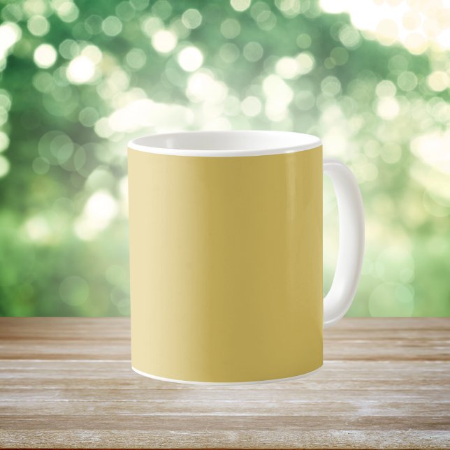 Cream Gold Solid Colour Coffee Mug (Creator Uploaded)
