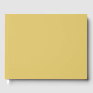 Cream Gold Solid Colour Guest Book