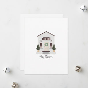 Cream House Christmas Card