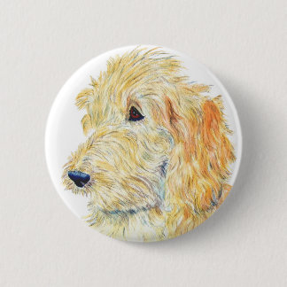 Cream Labradoodle #2 Button