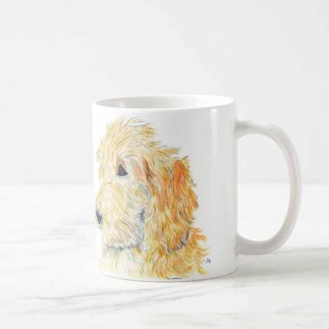 Cream Labradoodle #2 Mug (Right)