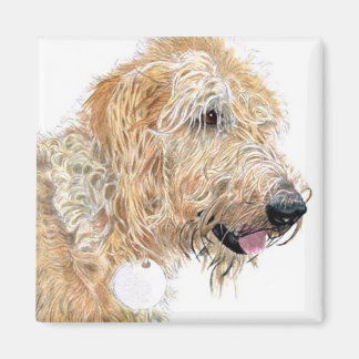 Cream Labradoodle Magnet