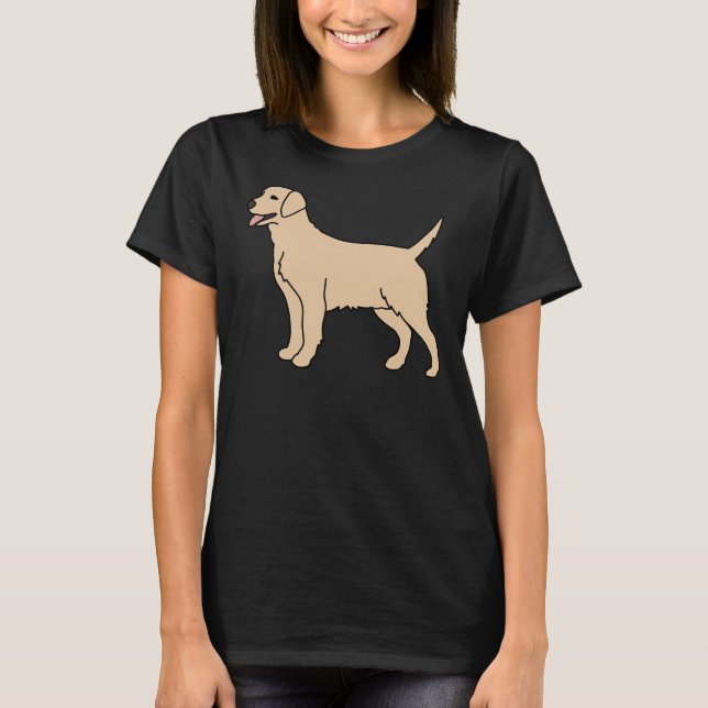 Cream Labrador Dog T-Shirt (Front)