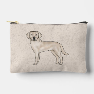 Cream Labrador Retriever Cute Cartoon Lab Dog Accessory Pouch