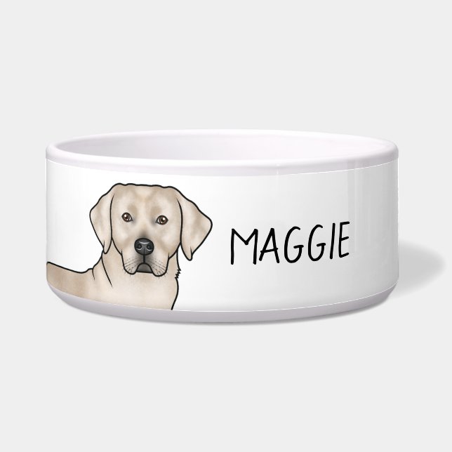 Cream Labrador Retriever Cute Lab Dog Custom Name (Front)