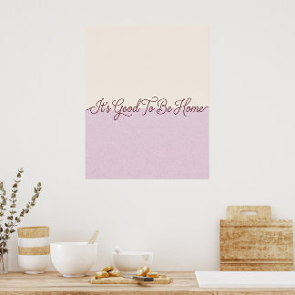 Cream & Lavender Home Quote Wall Art