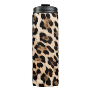 Cream Leopard Animal Birthday Thermal Tumbler