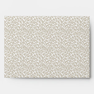 Cream Leopard Print Envelopes