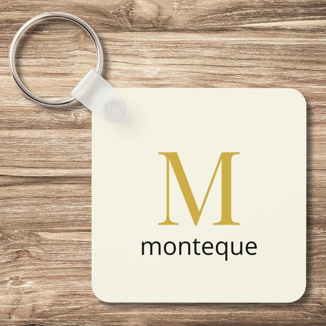 Cream Luxury Personalized Monogram Gift For Her Key Ring (Creator Uploaded)