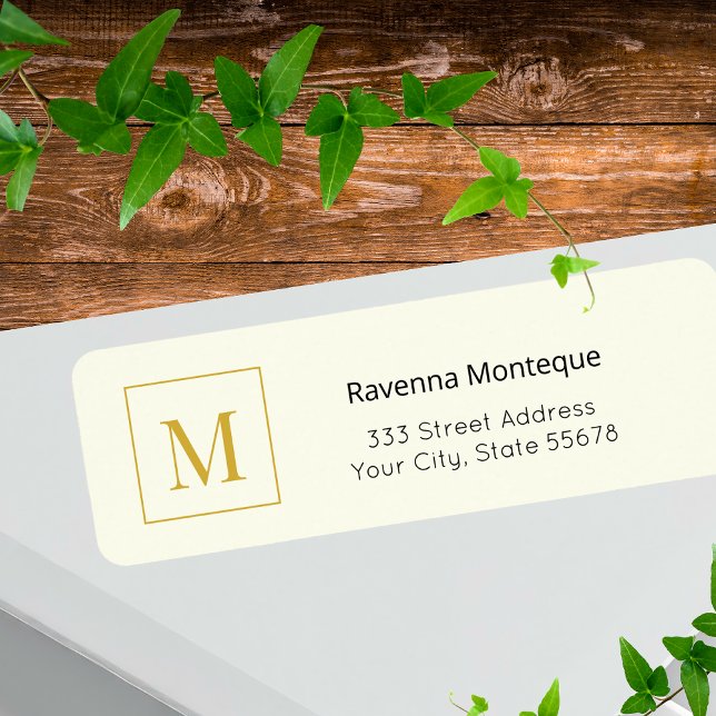 Cream Luxury Serif Personalized Monogram (Creator Uploaded)