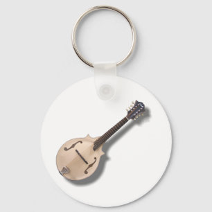 CREAM MANDOLIN-KEYCHAIN KEY RING