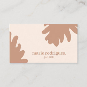 Cream Modern Scannable  Business Card