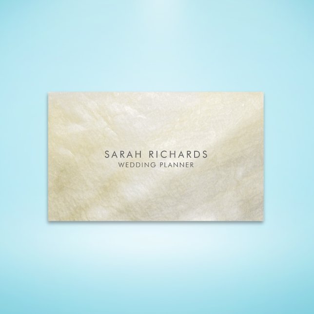 Cream Mother of Pearl Elegant Business Card (Creator Uploaded)