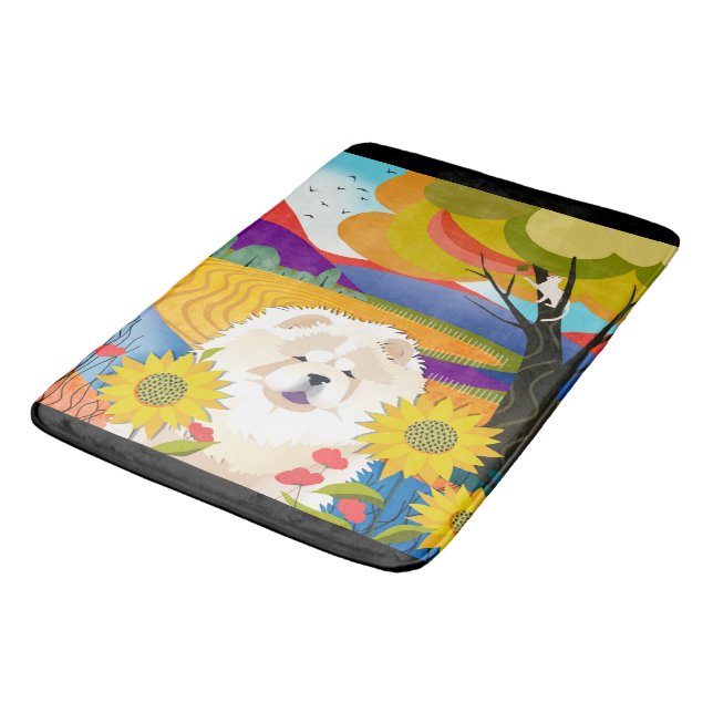 CREAM OF THE CROP -Chow- crate /bath mat (Angled)