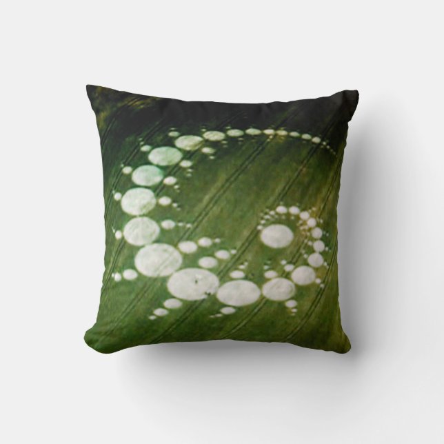 Cream Of  The Crop Circle Throw Pillow (Front)