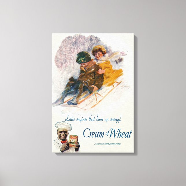 CREAM OF WHEAT  "LIL' ENGINES" WINTER FUN CANVAS PRINT (Front)