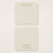 Cream off-white linen print earring display card