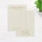 Cream off-white linen print earring display card