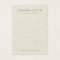 Cream off-white linen print earring display card