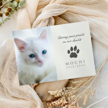 Cream Paw Prints On Our Hearts Cat Memorial