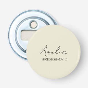 Cream Personalised Bridesmaid Bottle Opener