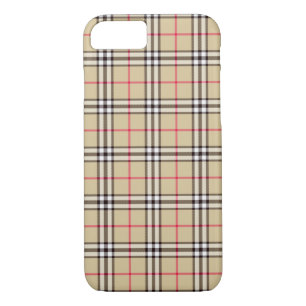 Cream Plaid iPhone 8/7 Case