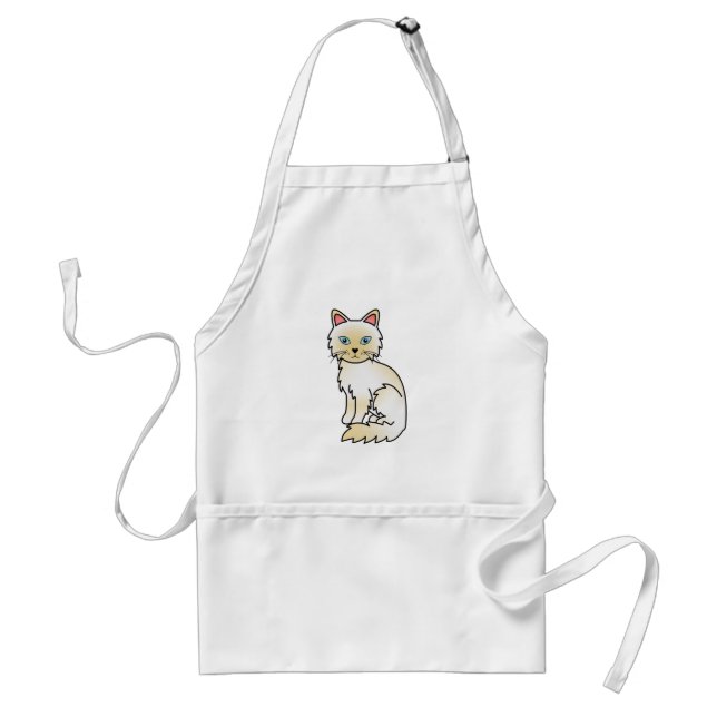 Cream Point Birman / Ragdoll Cat Standard Apron (Front)