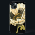 Cream Poppy Flower on Black Background iPhone 13 Case<br><div class="desc">This cream poppy flower piece by Jennifer Goldberger looks like it is blooming right before your eyes. The black background sets the flower apart,  letting it hit your vision in all of its glory. A fun piece that would look great on any wall!</div>