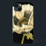 Cream Poppy Flower on Black Background iPhone 13 Case<br><div class="desc">This cream poppy flower piece by Jennifer Goldberger looks like it is blooming right before your eyes. The black background sets the flower apart,  letting it hit your vision in all of its glory. A fun piece that would look great on any wall!</div>