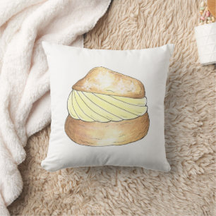 Cream Puff Creampuff Dessert Foodie Pastry Bakery Cushion