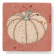 Cream Pumpkin on Dark Orange
