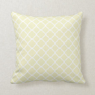 Cream Quatrefoil Cushion