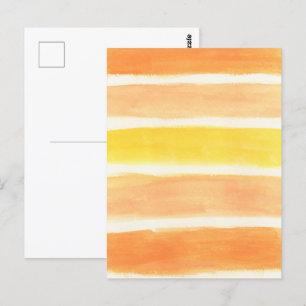 Cream Sickle Stripes Art Print Postcard